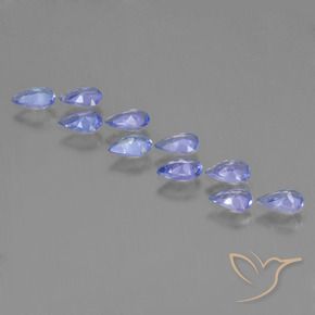 1.80 ct natürliche Intensives Violettblau Tansanit-Edelsteine, Birnenform, VS
