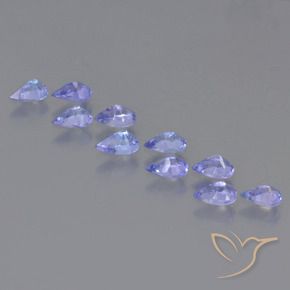2.06 ct natürliche Intensives Violettblau Tansanit-Edelsteine, Birnenform, VS