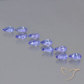 2.05 ct natürliche Intensives Violettblau Tansanit-Edelsteine, Birnenform, VS
