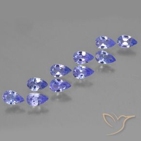 2.13 ct natürliche Intensives Violettblau Tansanit-Edelsteine, Birnenform, VS
