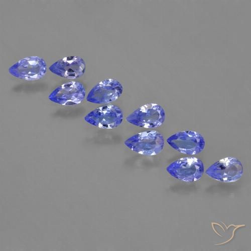 1.93ctw Natürlicher tiefviolett-blau Tansanit, Birnenform, VS