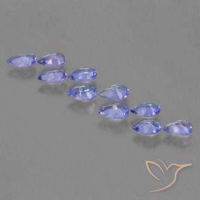 1.93 ct natürliche tiefviolett-blau Tansanit-Edelsteine, Birnenform, VS