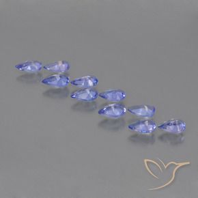 1.91 ct natürliche Intensives Violettblau Tansanit-Edelsteine, Birnenform, VS