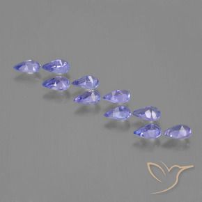 2.32 ct natürliche Intensives Violettblau Tansanit-Edelsteine, Birnenform, VS