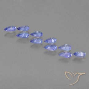 2.02 ct natürliche Helles Kornblumenblau Tansanit-Edelsteine, Birnenform, VS