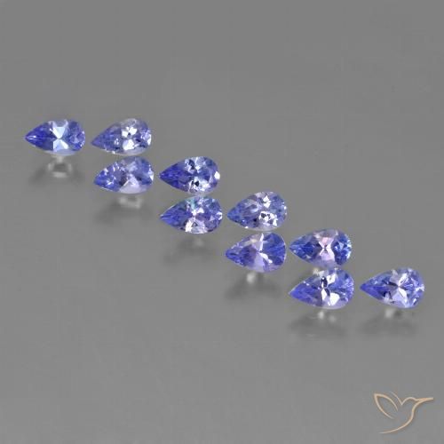 2.52ctw Natürlicher Intensives Violettblau Tansanit, Birnenform, VS