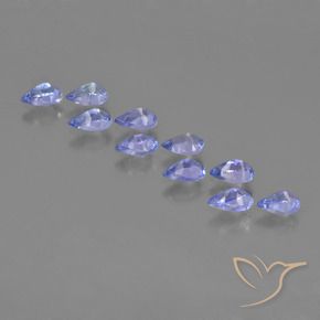 2.52 ct natürliche Intensives Violettblau Tansanit-Edelsteine, Birnenform, VS