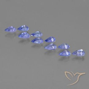 2.32 ct natürliche Intensives Violettblau Tansanit-Edelsteine, Birnenform, VS