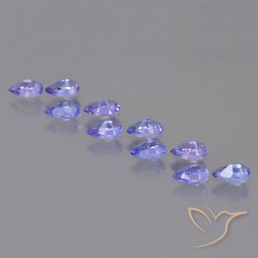 2.35 ct natürliche Intensives Violettblau Tansanit-Edelsteine, Birnenform, VS
