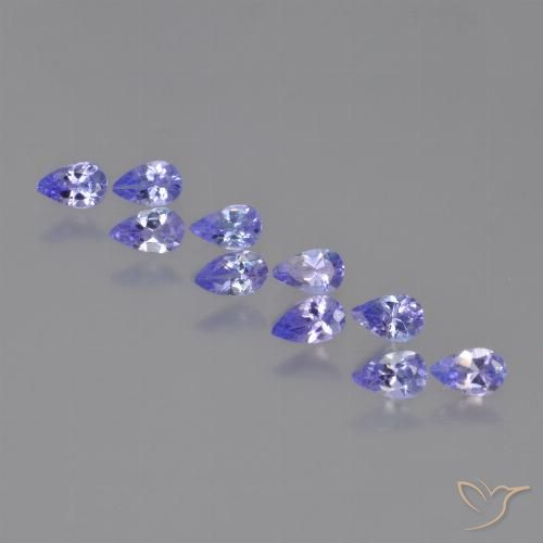 1.80ctw Natürlicher Intensives Violettblau Tansanit, Birnenform, VS