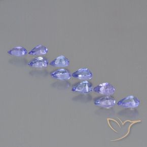 2.11 ct natürliche Intensives Violettblau Tansanit-Edelsteine, Birnenform, VS