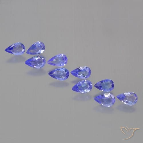 1.98ctw Natürlicher Intensives Violettblau Tansanit, Birnenform, VS