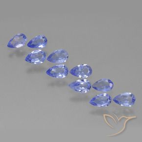 1.95 ct natürliche Intensives Violettblau Tansanit-Edelsteine, Birnenform, VS