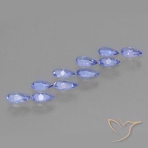 1.95 ct natürliche Intensives Violettblau Tansanit-Edelsteine, Birnenform, VS