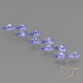 2.12 ct natürliche Intensives Violettblau Tansanit-Edelsteine, Birnenform, VS