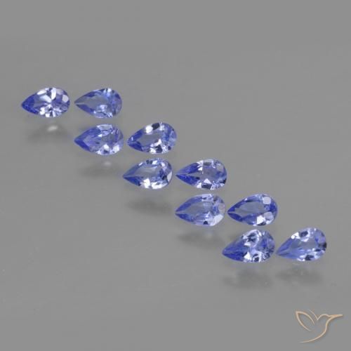 1.90 ct natürliche Intensives Violettblau Tansanit-Edelsteine, Birnenform, VS