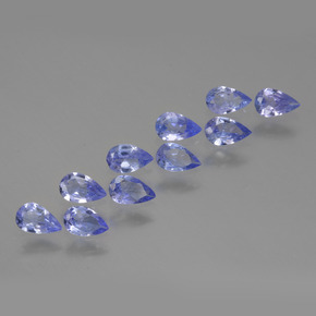 1,91 ct natürliche blauer Tansanit-Edelsteine, Birnenform, VS