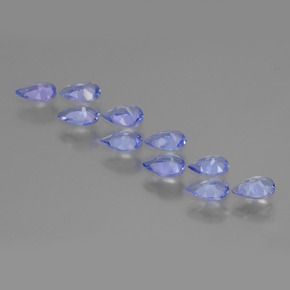 1,91 ct natürliche blauer Tansanit-Edelsteine, Birnenform, VS