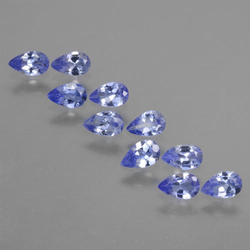 2,00 ct natürliche blauer Tansanit-Edelsteine, Birnenform, VS