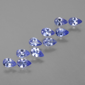 2,00 ct natürliche blauer Tansanit-Edelsteine, Birnenform, VS