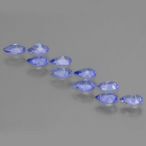 2,00 ct natürliche blauer Tansanit-Edelsteine, Birnenform, VS