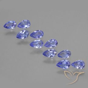 2.01 ct natürliche Intensives Violettblau Tansanit-Edelsteine, Birnenform, VS