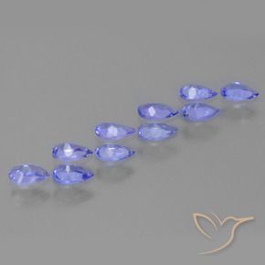 2.01 ct natürliche Intensives Violettblau Tansanit-Edelsteine, Birnenform, VS