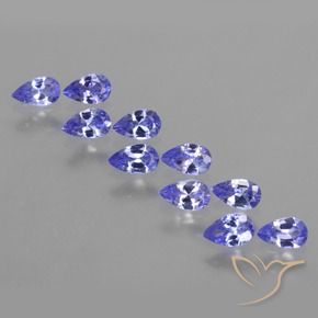2,20 ct natürliche blauer Tansanit-Edelsteine, Birnenform, VS