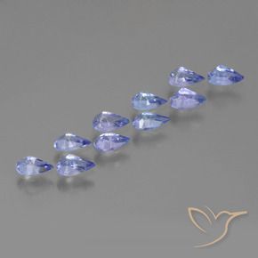 2.22 ct natürliche Intensives Violettblau Tansanit-Edelsteine, Birnenform, VS