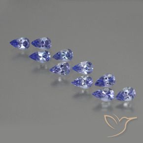 2.37 ct natürliche Intensives Violettblau Tansanit-Edelsteine, Birnenform, VS