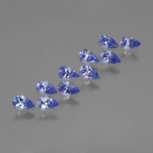 2,46 ct natürliche blauer Tansanit-Edelsteine, Birnenform, VS