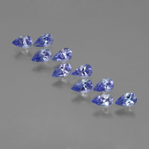 2,46 ct natürliche blauer Tansanit-Edelsteine, Birnenform, VS