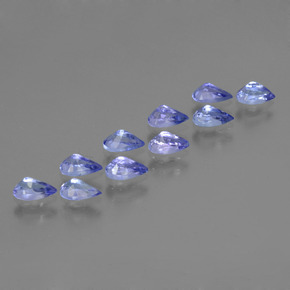 2,46 ct natürliche blauer Tansanit-Edelsteine, Birnenform, VS