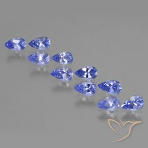 2.26 ct natürliche Pastellblau Tansanit-Edelsteine, Birnenform, VS