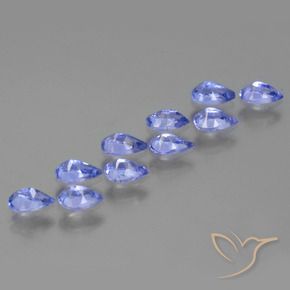 2.26 ct natürliche Pastellblau Tansanit-Edelsteine, Birnenform, VS