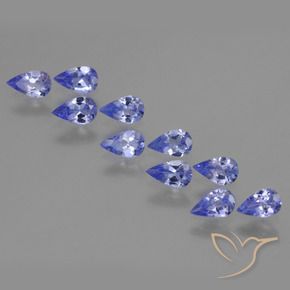 2.00 ct natürliche tiefblau Tansanit-Edelsteine, Birnenform, VS