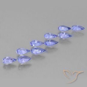 2.01 ct natürliche Intensives Violettblau Tansanit-Edelsteine, Birnenform, VS