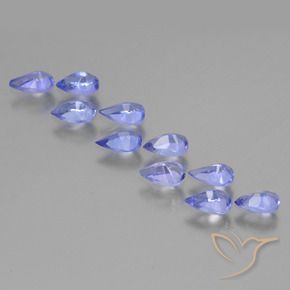 2.14 ct natürliche Intensives Violettblau Tansanit-Edelsteine, Birnenform, VS
