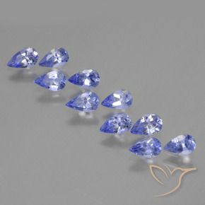 2.15 ct natürliche Mittelblau Tansanit-Edelsteine, Birnenform, VS