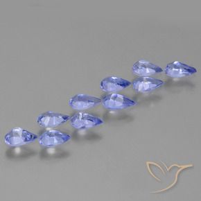 2.15 ct natürliche Mittelblau Tansanit-Edelsteine, Birnenform, VS
