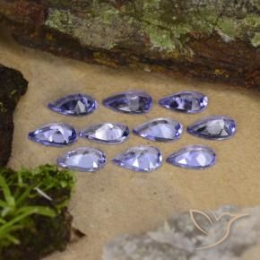 1.91 ct natürliche Violet Tansanit-Edelsteine, Birnenform, VS