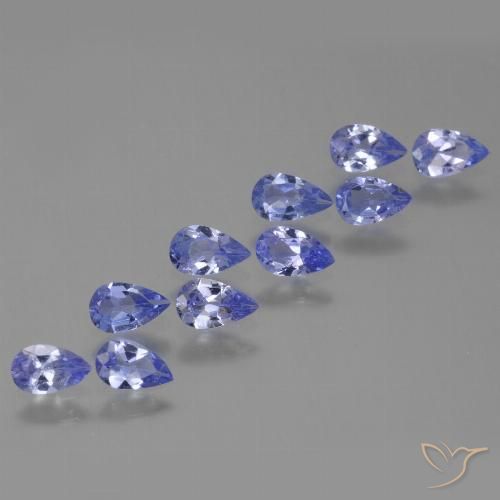 1.93ctw Natürlicher Intensives Violettblau Tansanit, Birnenform, VS