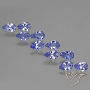 1.93 ct natürliche Intensives Violettblau Tansanit-Edelsteine, Birnenform, VS