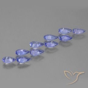 1.93 ct natürliche Intensives Violettblau Tansanit-Edelsteine, Birnenform, VS