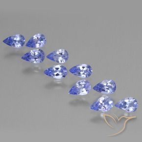 2.08 ct natürliche tiefblau Tansanit-Edelsteine, Birnenform, VS