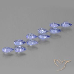 2.08 ct natürliche tiefblau Tansanit-Edelsteine, Birnenform, VS