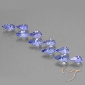 2.03 ct natürliche Mittelblau Tansanit-Edelsteine, Birnenform, VS