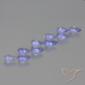 2.24 ct natürliche Intensives Violettblau Tansanit-Edelsteine, Birnenform, VS