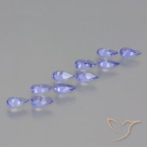 1.81 ct natürliche Intensives Violettblau Tansanit-Edelsteine, Birnenform, VS