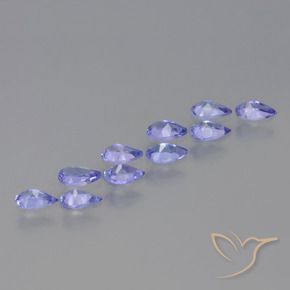 1.89 ct natürliche Intensives Violettblau Tansanit-Edelsteine, Birnenform, VS